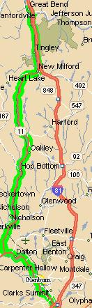 MAP OF the lackawanna TRAIL